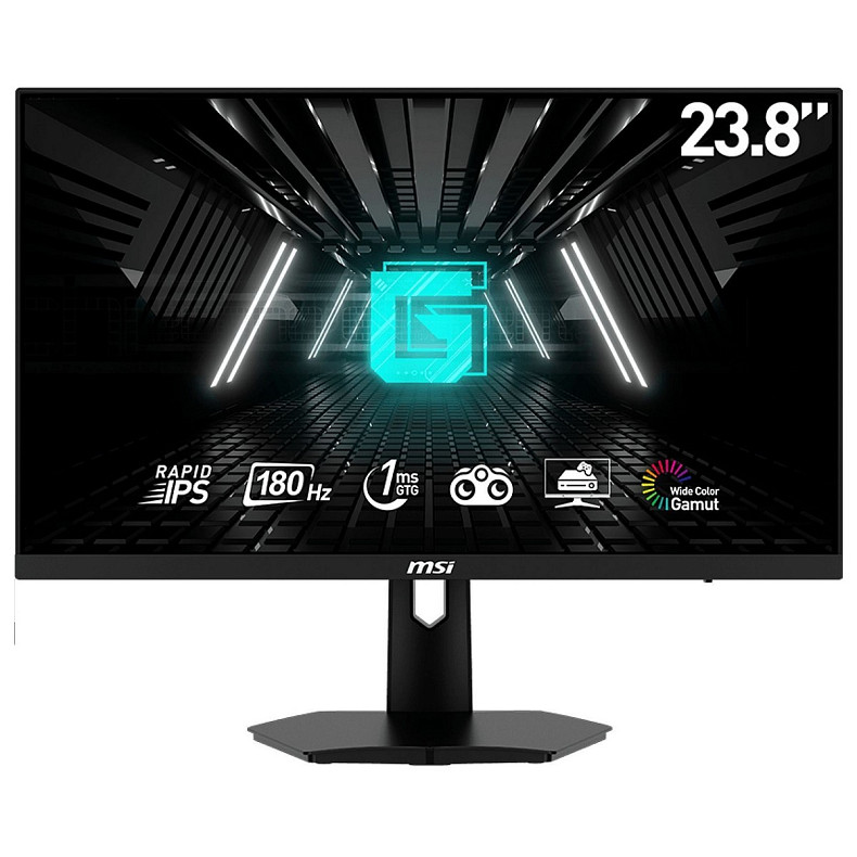 Монитор MSI 23.8" G244F-E2 2xHDMI, DP, Audio, IPS, 180Hz, 1ms, sRGB 112%, AdaptiveSync
