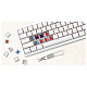 Бездротова клавіатура Motospeed SK66 Gateron Blue Hot Swap White (mtsk66wmb)