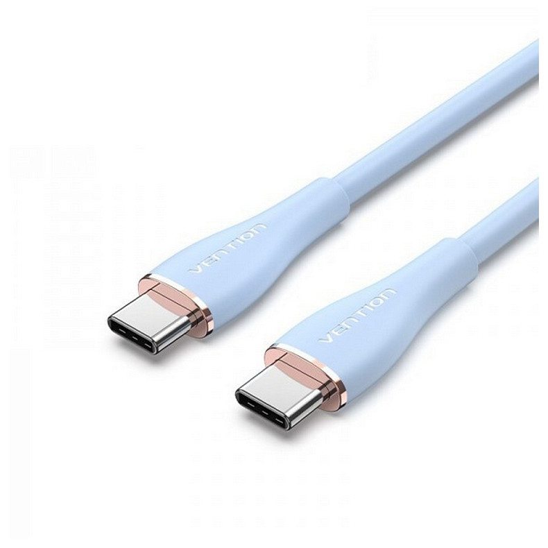 Кабель Vention USB-C - USB-C, 1 m, Blue (TAWSF)