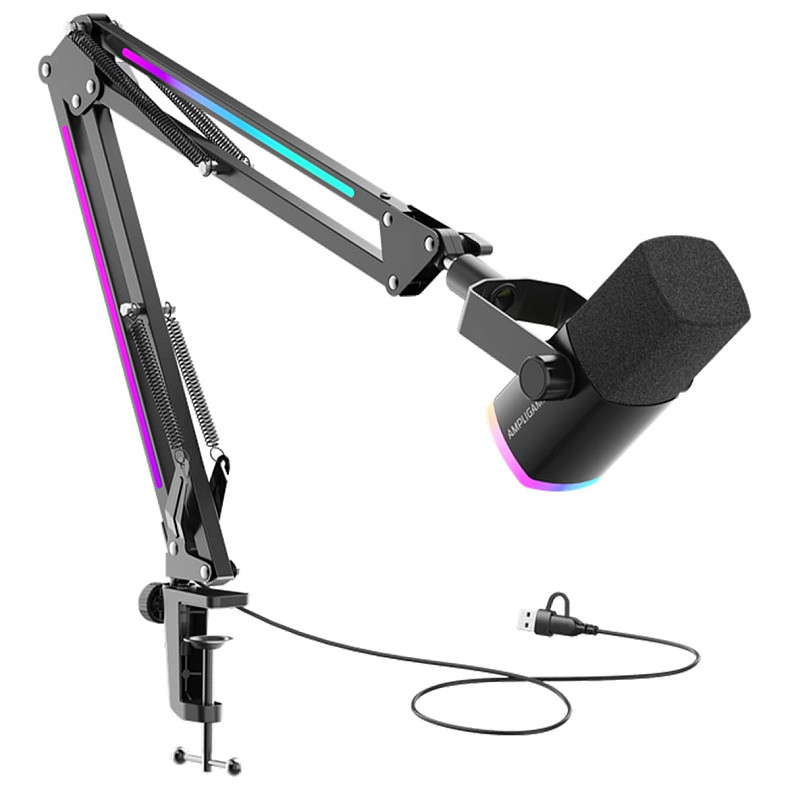 Мікрофон динамічний Fifine AM8PROT USB/XLR Black