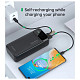 УМБ Choetech 30000mAh, 22,5W PD QC3.0, USB-C In/out, 2xUSB-A Li-pol чорна