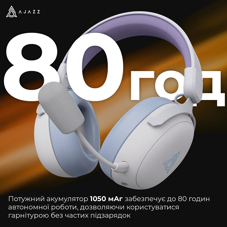 Гарнітура Ajazz AHM08 MAX Purple White Blue (AHM08-MAX-PWB)