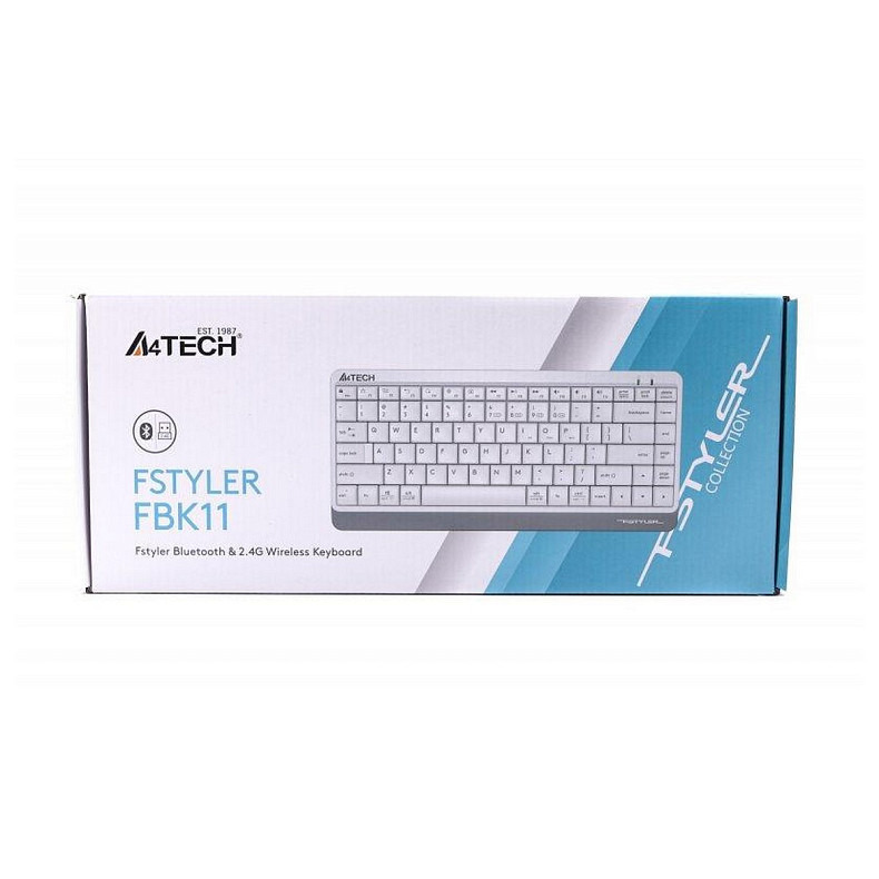 Клавиатура A4Tech FBK11 White USB