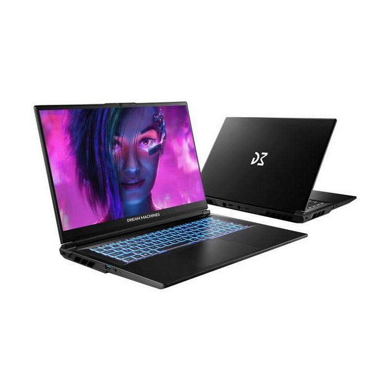 Ноутбук Dream Machines RT5060-17 17.3FHD IPS, AMD AI 7 350, 32GB, F2TB, NVD5060-8, DOS, чорний