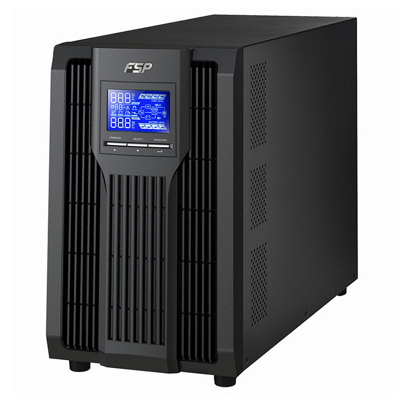 ДБЖ FSP Champ 2 kVA, Tower, Schuko (CH-1102TS), 2000VA/1800W, Online, Schuko*3,CE