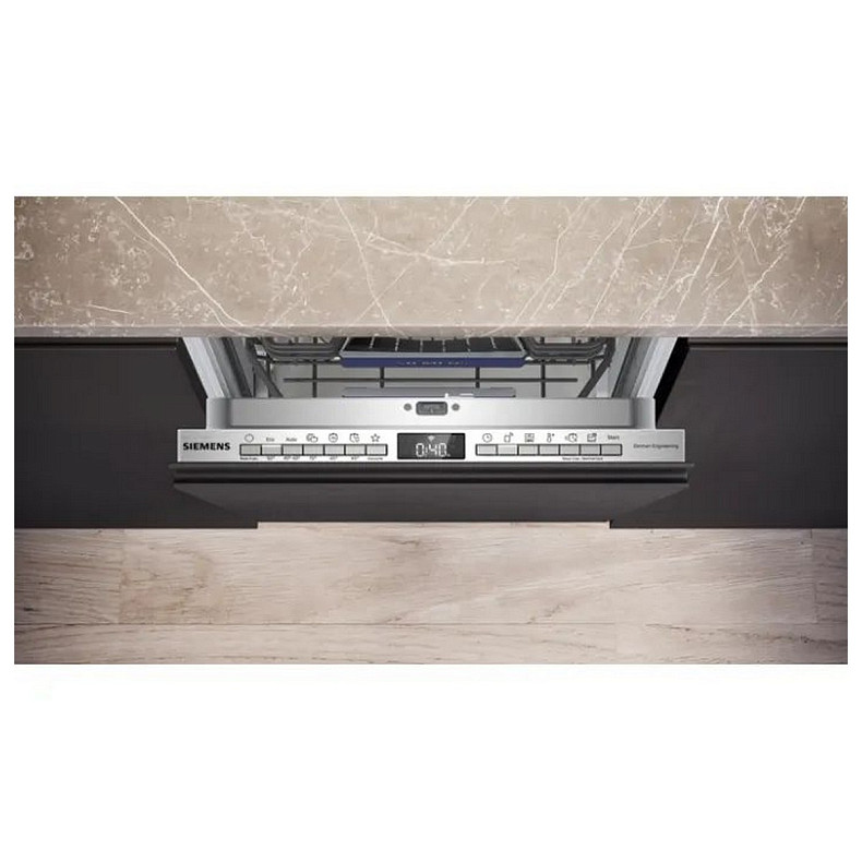 Посудомийна машина Siemens вбудована, 10компл., A++, 45см, дисплей, 3й кошик, білий