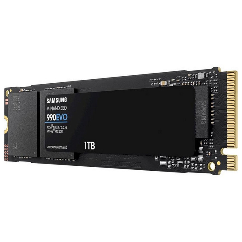 Накопитель SSD Samsung 990 EVO 1ТB M.2 2280 PCIe 5.0 x4 NVMe V-NAND TLC (MZ-V9E1T0BW)