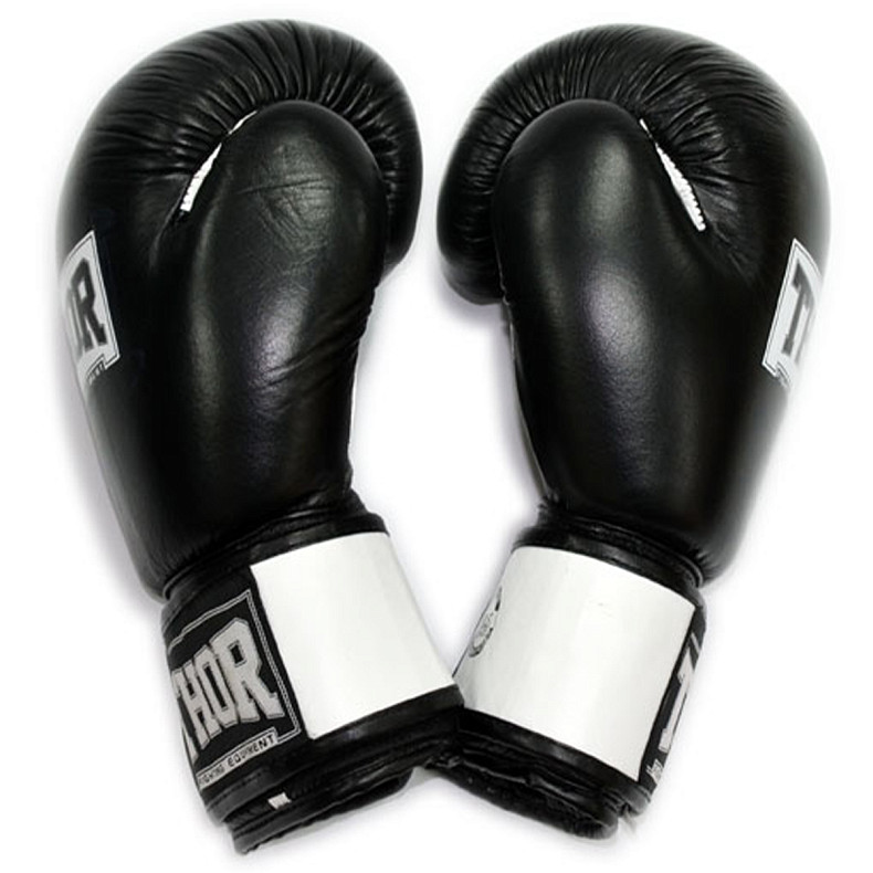 Перчатки боксерские THOR SPARRING 10oz /PU /черно-белые