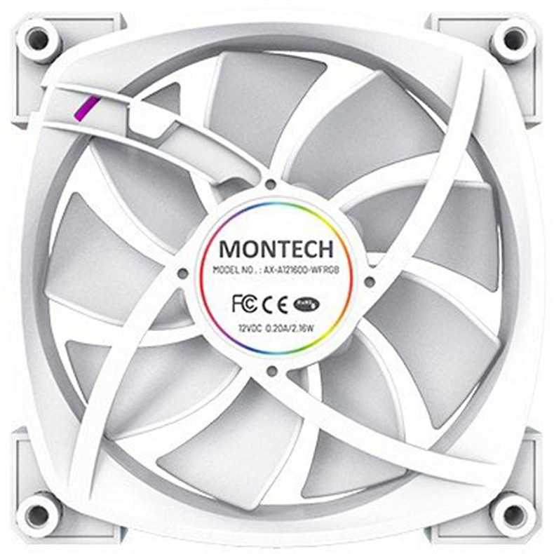 Вентилятор Montech AX120 PWM 120mm White