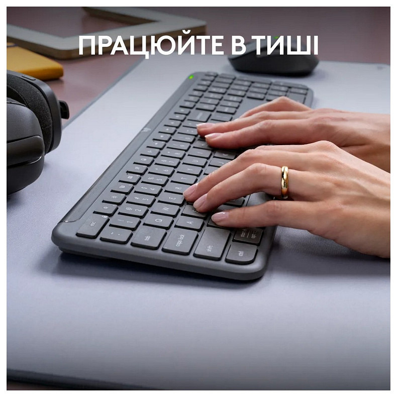 Комплект (клавиатура, мышь) Logitech Signature Slim Combo MK950 for Business Graphite