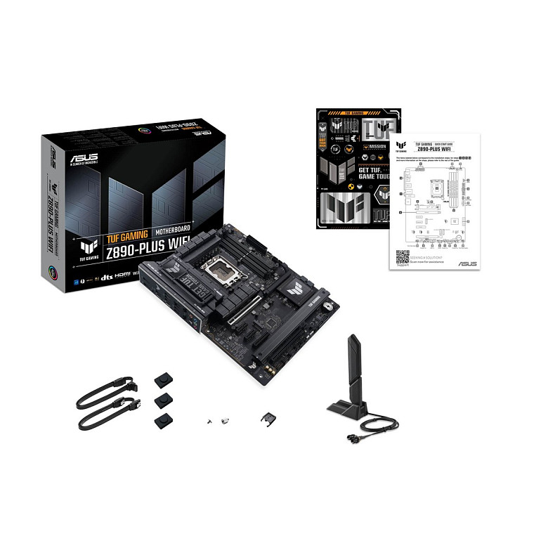 Материнская плата ASUS TUF GAMING Z890-PLUS WIFI s1851 Z890 4xDDR5 M.2 DP HDMI Wi-Fi BT ATX