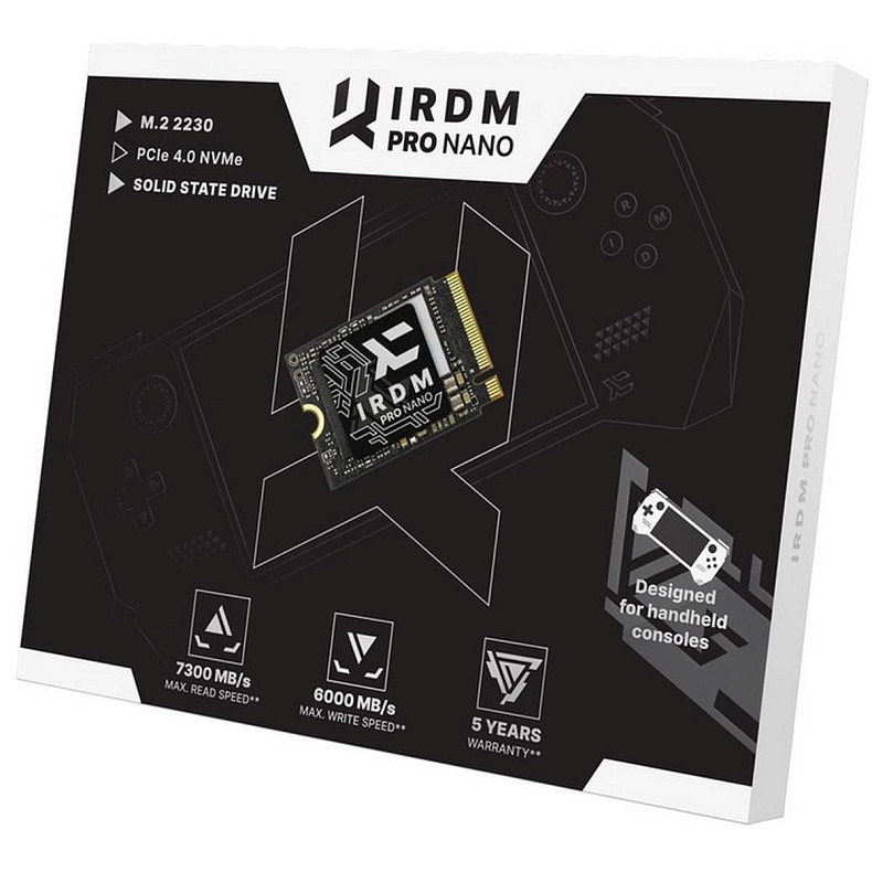 SSD диск 2TB Goodram IRDM Pro Nano M.2 2230 PCIe 4.0 x4 3D NAND (IRP-SSDPR-P44N-02T-30)