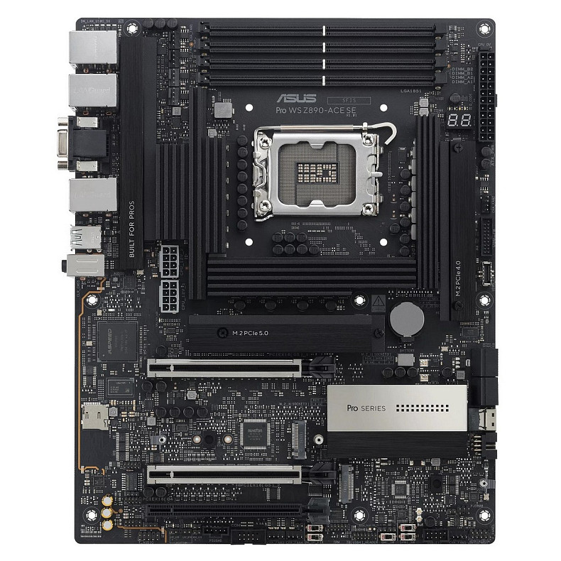 Материнская плата ASUS PRO WS Z890-ACE SE s1851 Z890 4xDDR5 M.2 HDMI USB Type-C D-Sub Wi-Fi BT ATX