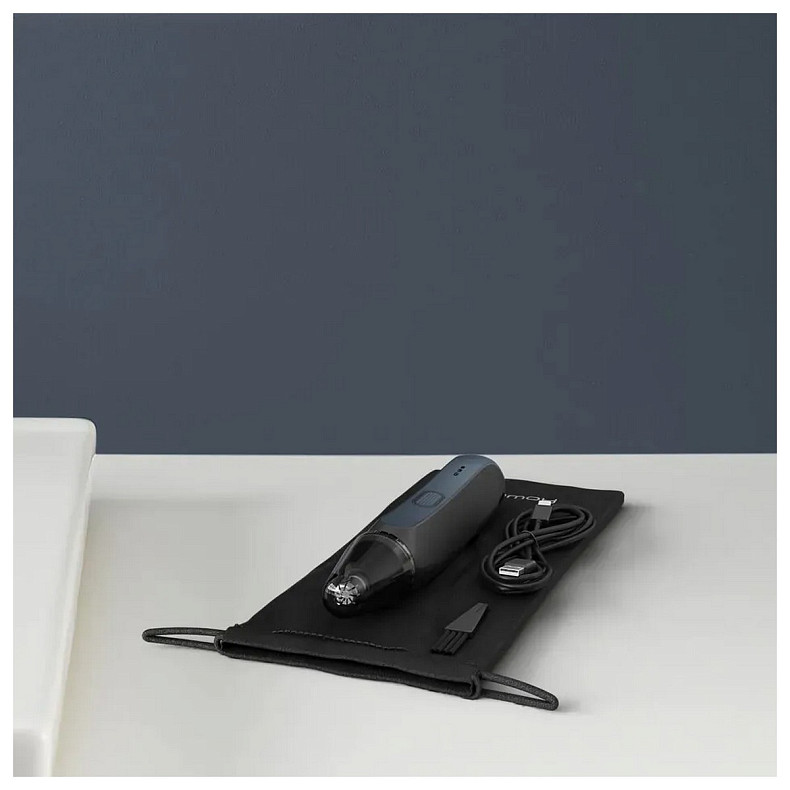 Тример Rowenta Performance, для носа та вух, акумулятор, сталь, синій