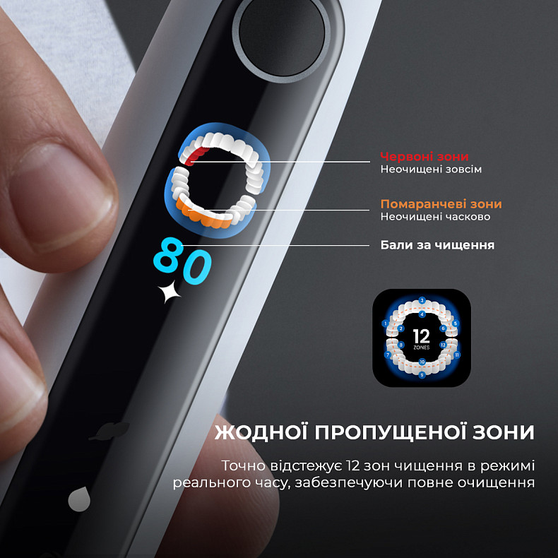 Електрична зубна щітка Oclean X Pro 20 Set Electric Toothbrush Black