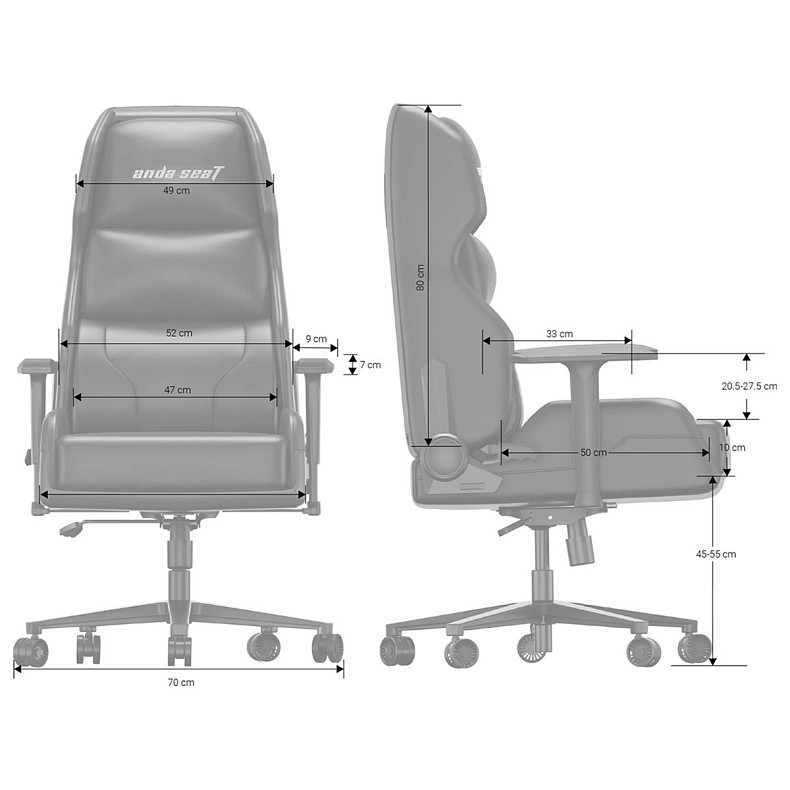 Кресло игровое Anda Seat X1 Gaming Sofa Black PVC