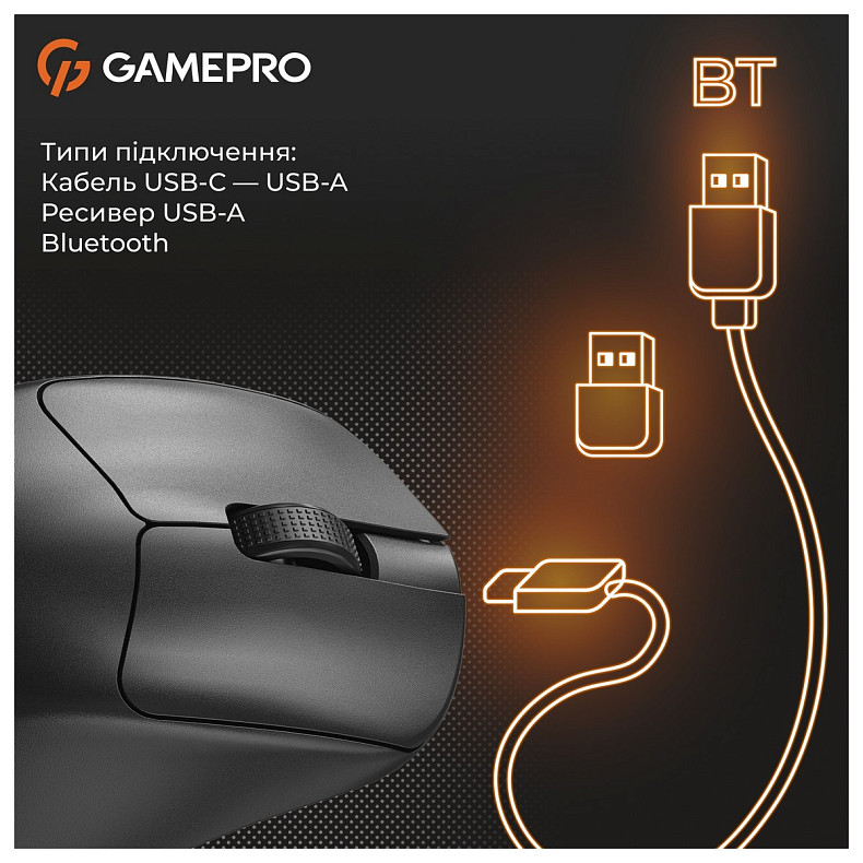 Миша GamePro Genesis Avenger Black (GM096B)