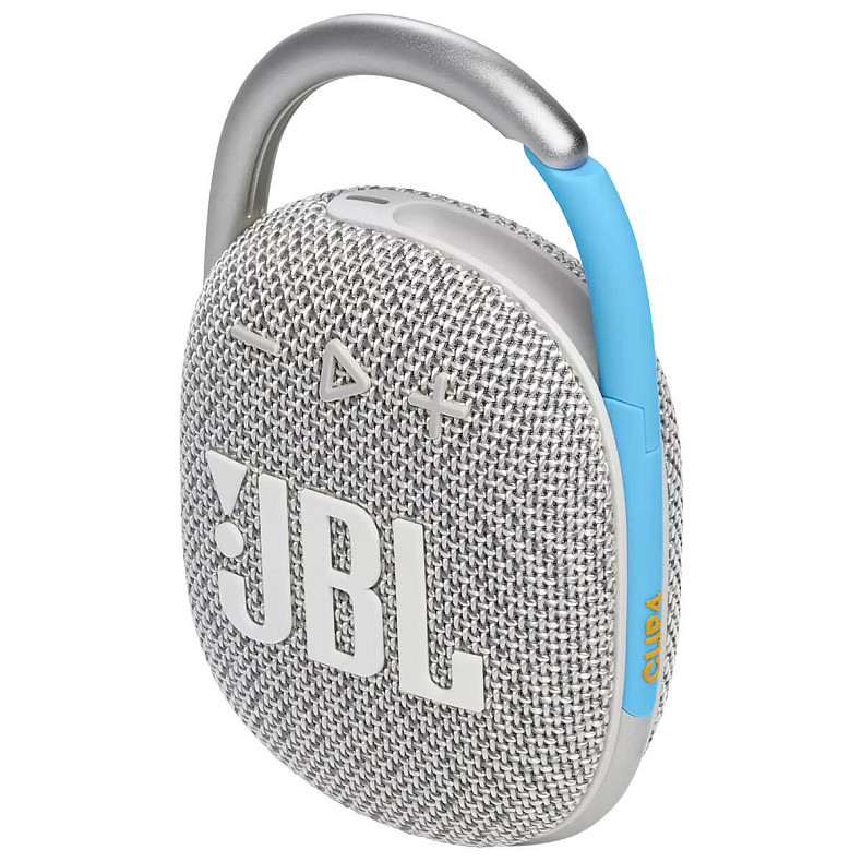 Портативна акустика JBL Clip 4 Eco White (JBLCLIP4ECOWHT)