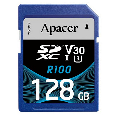 Карта пам'яті SDXC 128GB UHS-I/U3 Class 10 Apacer (AP128GSDXC10U7-R)