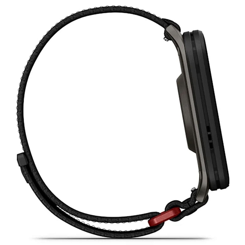 Смарт-годинник Garmin Venu X1 Black with Slate Titanium Caseback and Black ComfortFit Nylon Band (010-02980-00)