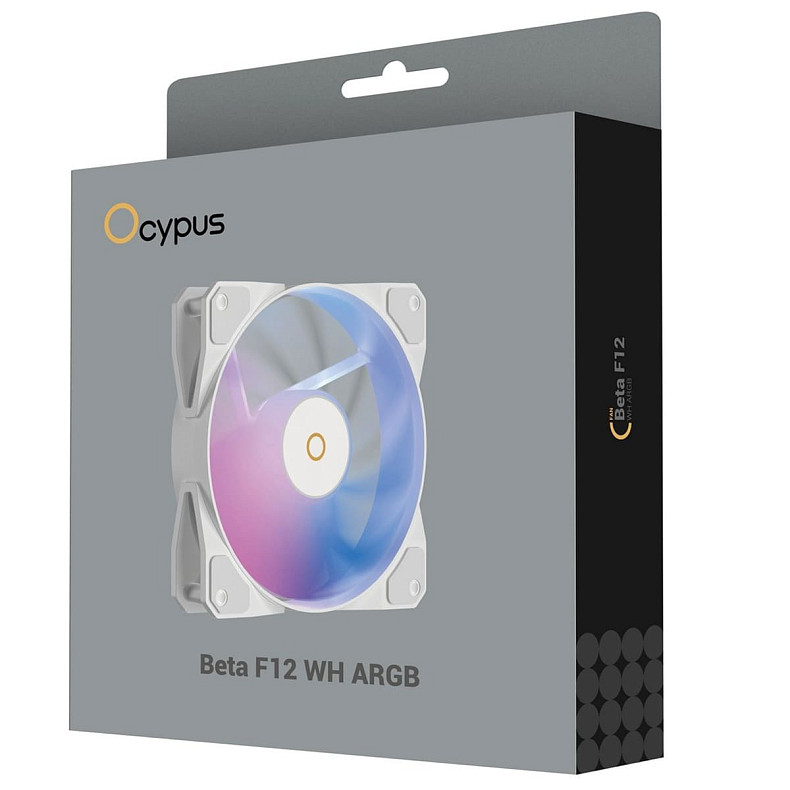 Корпусный вентилятор Ocypus BETA F12 WH ARGB 120MM (BETA-F12-WH1AM00X-GL)