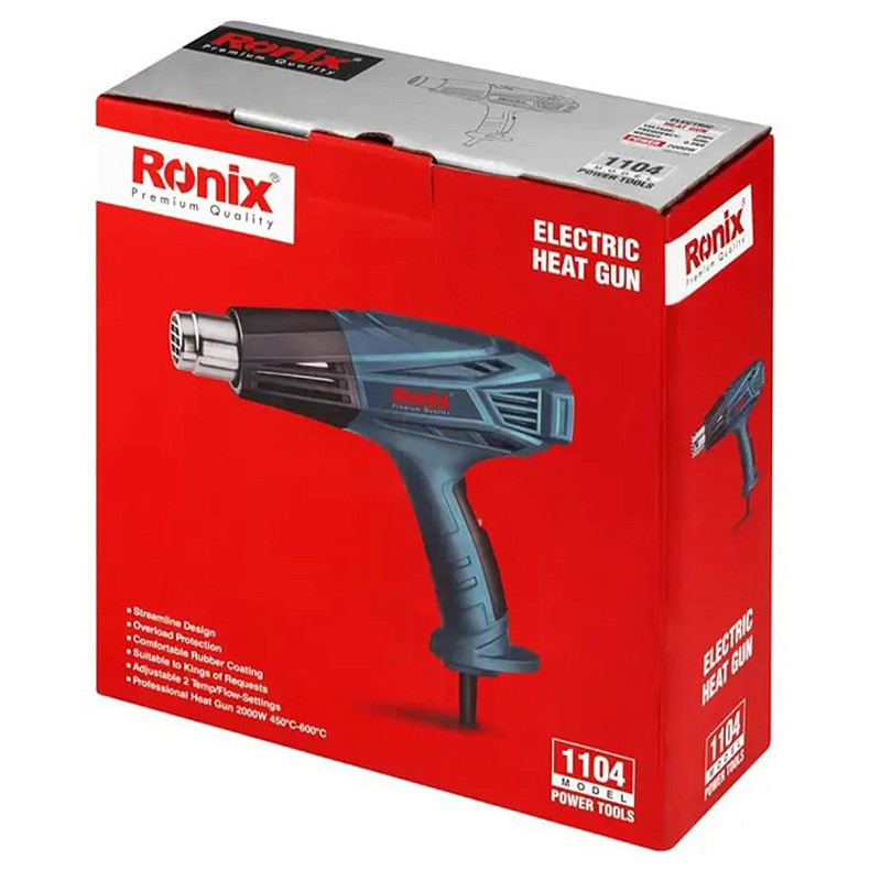 Фен будівельний Ronix 2000Вт (1104)
