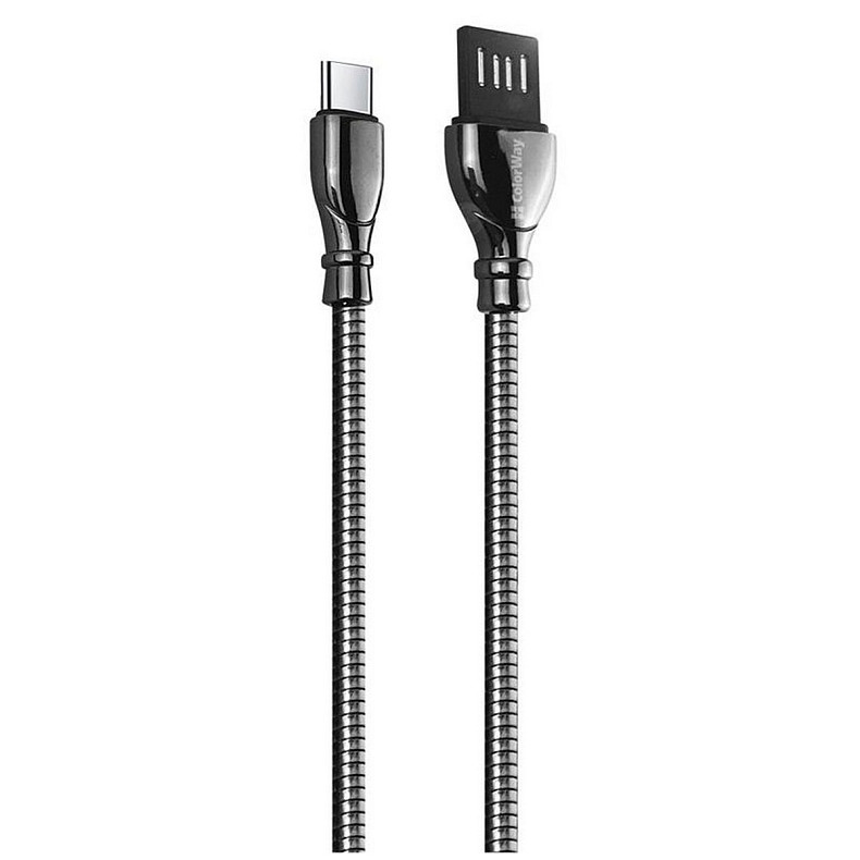 Кабель ColorWay USB-USB Type-C, 2.4А, 1м, Black (CW-CBUC015-BK)