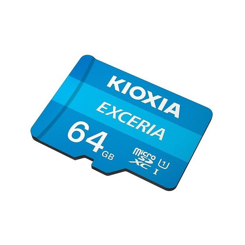 Карта памяти Kioxia 64GB MicroSDXC UHS-I Class 10 Exceria R100MB/s (LMEX1L064GG2) + SD-адаптер