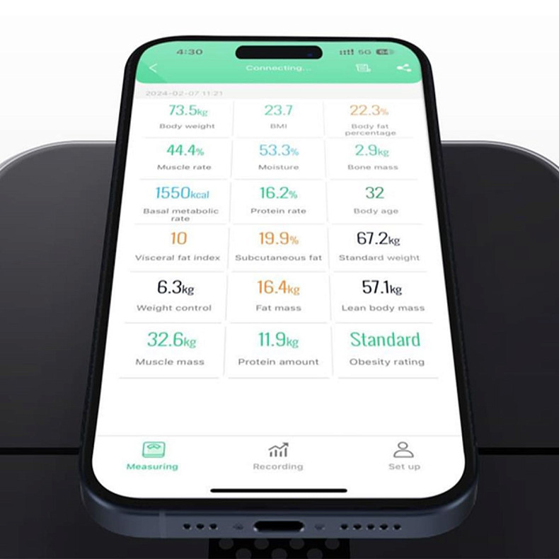 Смарт ваги торгової марки OYEET колір білий (BS-OY02)