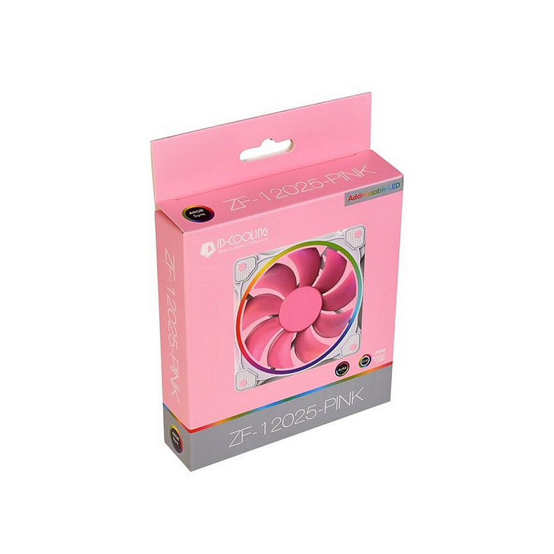 Вентилятор ID-Cooling ZF-12025-PINK ARGB (Single Pack)