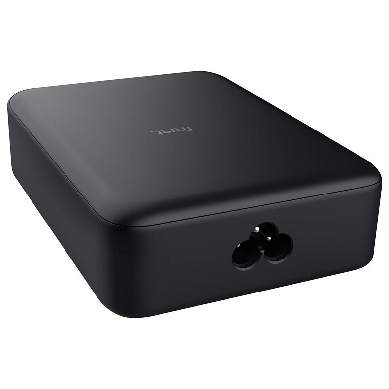 Зарядное устройство Trust Maxo 240Вт, GaN, 4xUSB-C,PD, черный