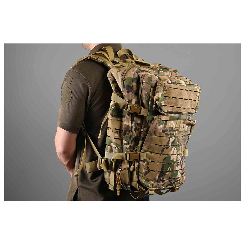 Рюкзак тактичний 2Е, 45L, Laser Cut, камуфляж (2E-MILTACBKP-45L-MC)