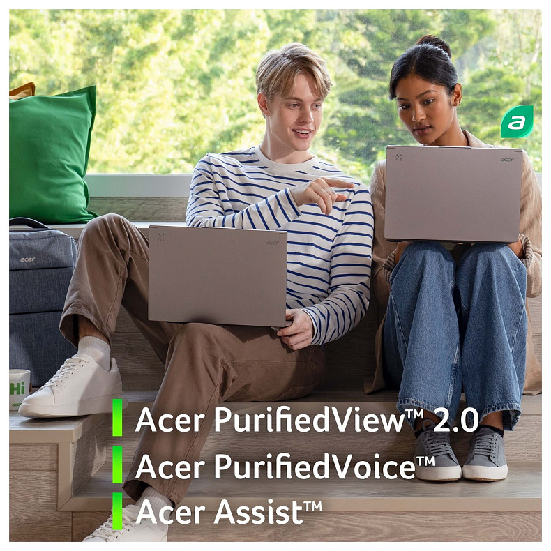 Ноутбук Acer Aspire 14 A14-52M 14" WUXGA OLED, Intel U5-226V, 16GB, F512GB, UMA, Win11, сірий