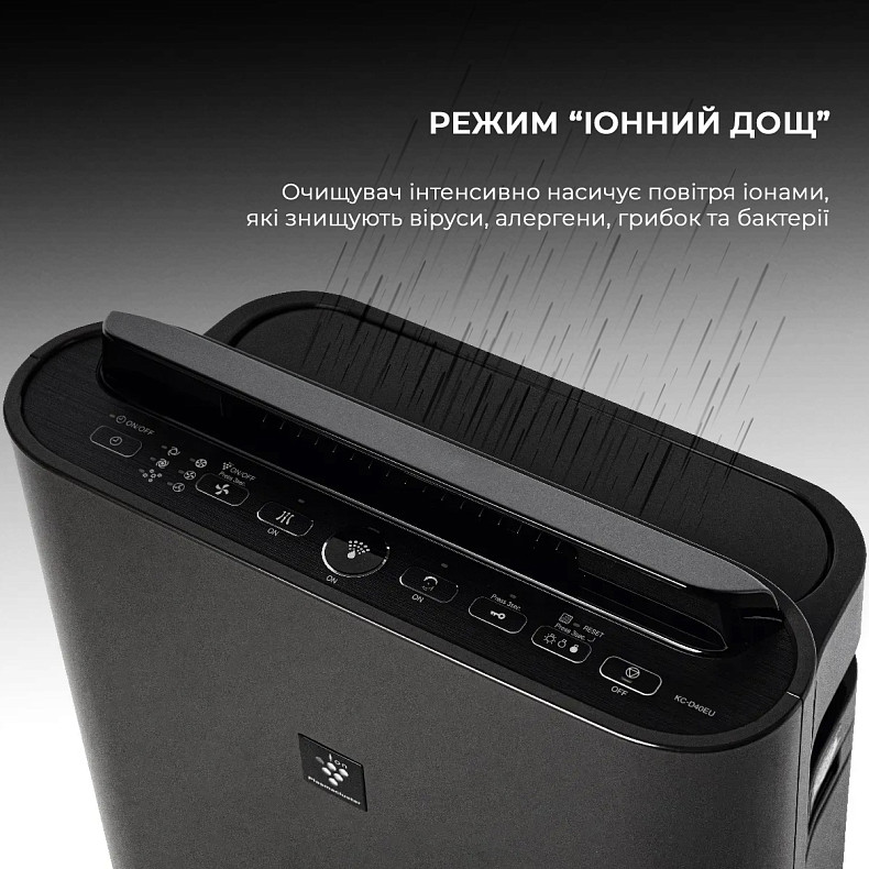 Воздухоочиститель с функцией увлажнения Sharp KC-D40EUH