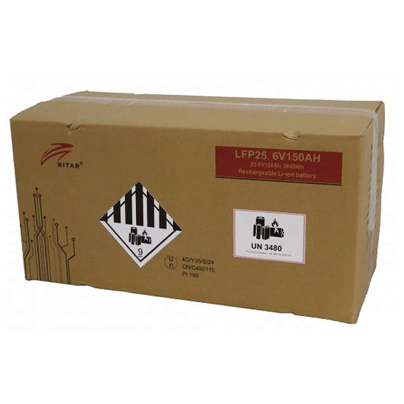 Акумуляторна батарея літієва Ritar 24 В 150 Aгод, LiFePo4