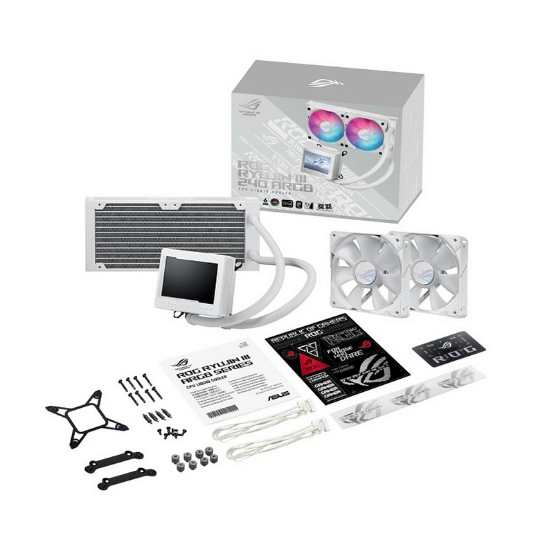Система водяного охолодження Asus ROG Ryujin III 240 ARGB White Edition (90RC00K2-M0UAY0)