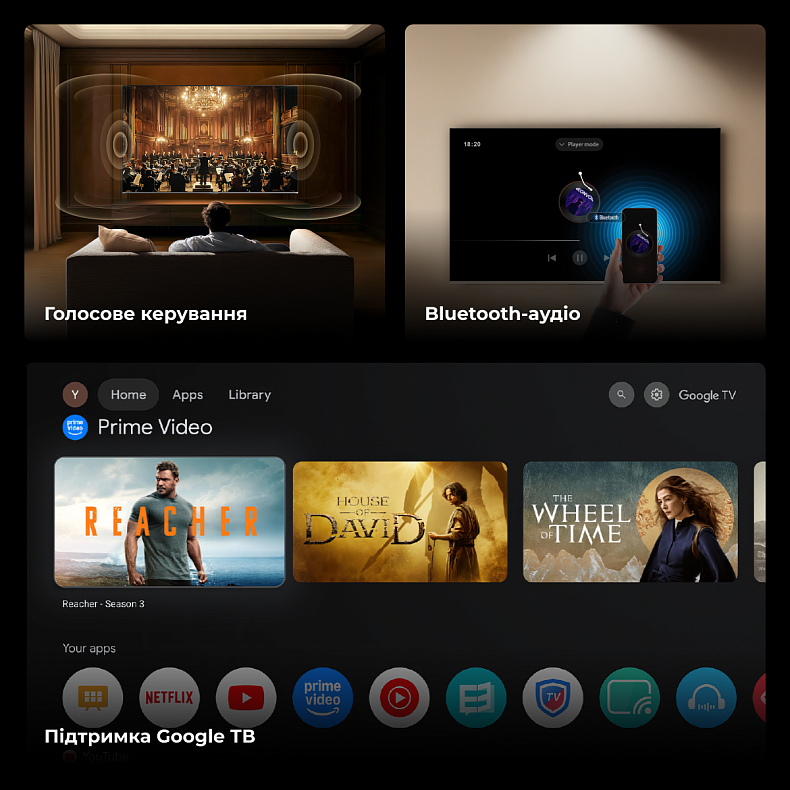 Телевізор Dreame Mega QLED 4K TV 100Q100