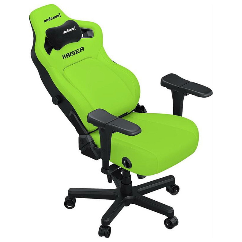 Крісло ігрове Anda Seat Kaiser 4 Cyber Green PVC Size XL