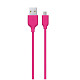 Кабель Ttec (2DK7530P) USB - мicroUSB 1.2м, Pink