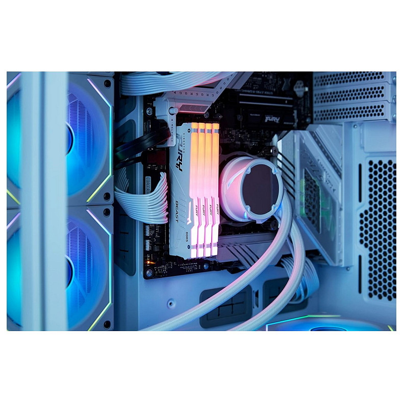ОЗУ Kingston DDR5 16GB 6000 FURY Beast EXPO Белый (KF560C30BWEA-16)
