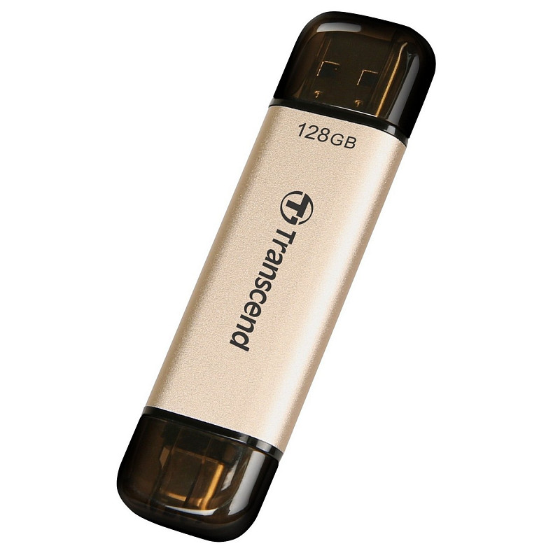 Накопичувач Transcend 128GB USB 3.2 Type-A + Type-C JetFlash 930 Black R420/W400MB/s