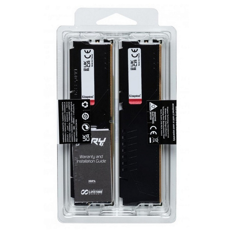 ОЗП Kingston Fury Beast Black 2x8GB 5600 DDR5 (KF556C36BBEK2-16)