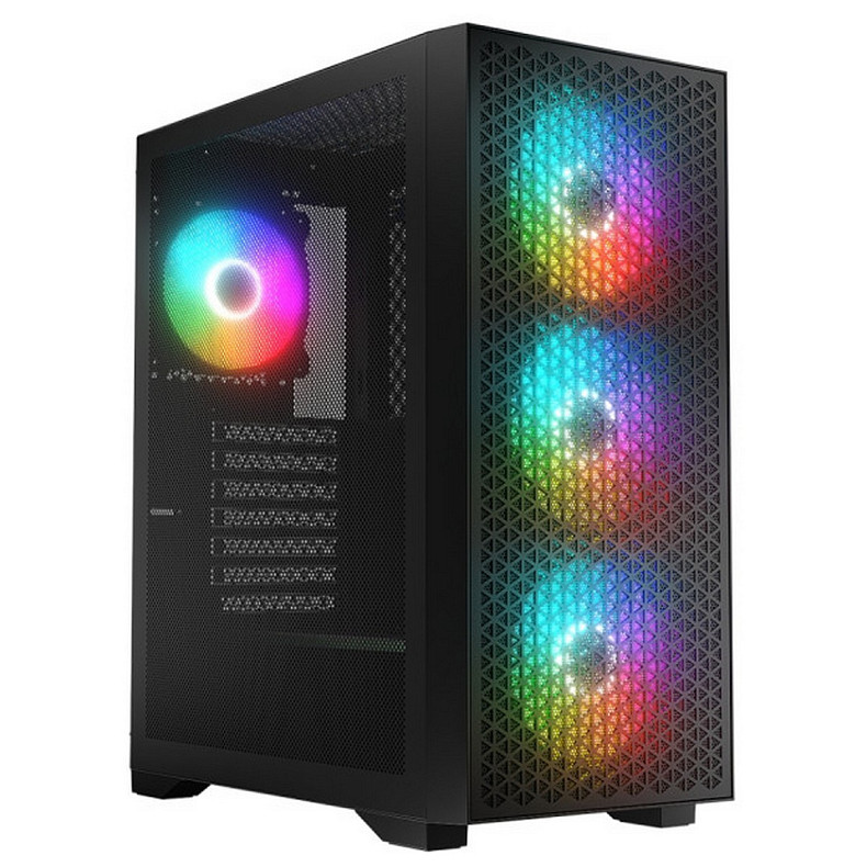 Корпус LogicConcept dart pro argb midi black mesh fans 4x120mm без БЖ ATX