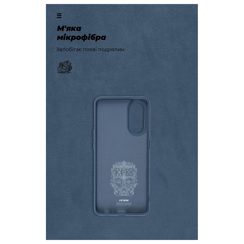 Чехол-накладка Armorstandart Icon для Oppo Reno8 T 4G Dark Blue (ARM66471)