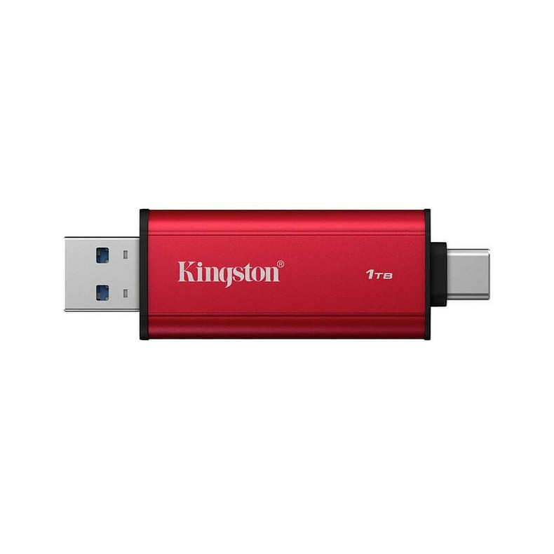 Внешний SSD 1TB Kingston Dual Portable Red (SPSD/1TB)