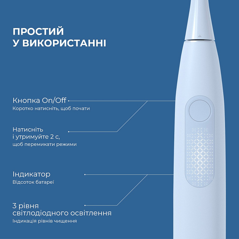 Электрическая зубная щетка Oclean F1 Light Blue - синяя