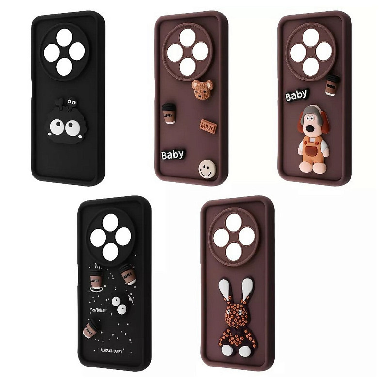 Чeхол-накладка Pretty Things Case для Xiaomi Redmi 14C 4G/Poco C75 Brown/Baby