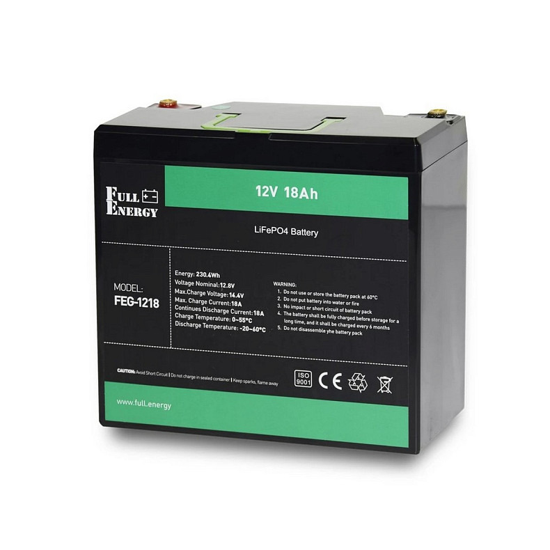 Акумуляторна батарея Full Energy FEG-1218 12V 18AH (FEG-1218) LiFePO4