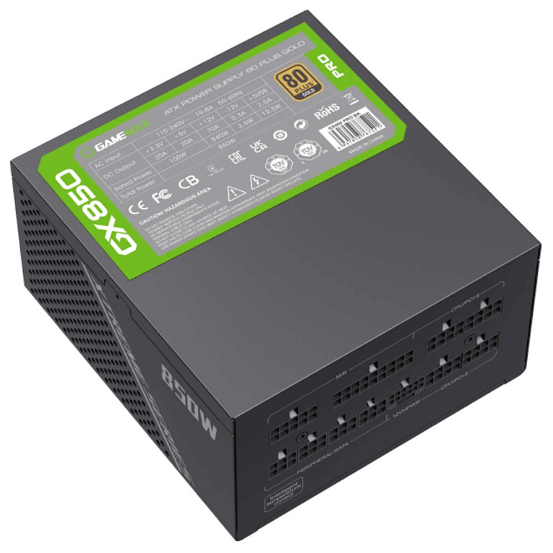 Блок живлення GameMax GX-850 PRO BK (ATX3.0 PCIe5.0) 850W