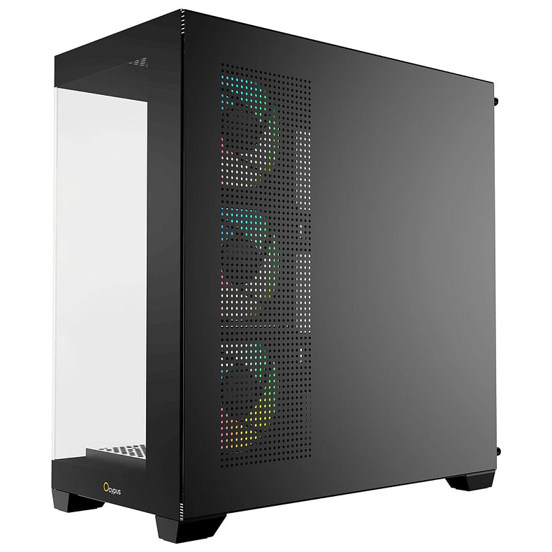 Корпус Ocypus GAMMA C72 W/O PSU, BK ARGB ATX (GAMMA-C72-BKD400XX-GL)